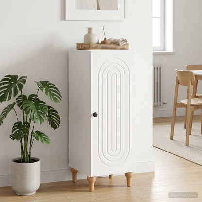 vidaXL Sideboard High Gloss White 33 x 34.5 x 90 cm Engineered Wood