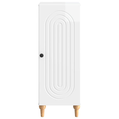 vidaXL Sideboard High Gloss White 33 x 34.5 x 90 cm Engineered Wood