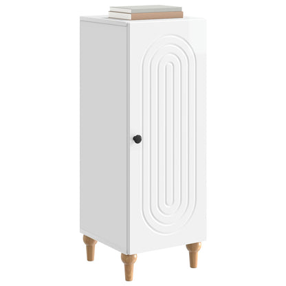 vidaXL Sideboard High Gloss White 33 x 34.5 x 90 cm Engineered Wood
