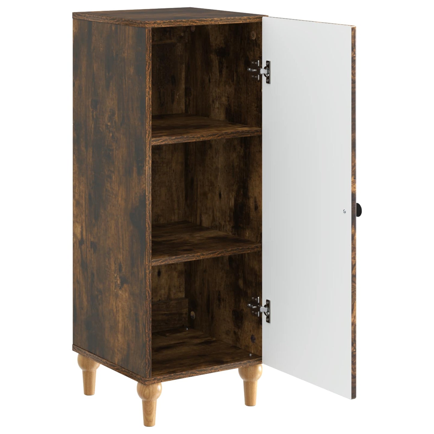 vidaXL Sideboard Smoked Oak 33 x 34.5 x 90 cm Engineered Wood