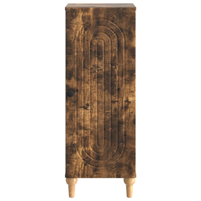 vidaXL Sideboard Smoked Oak 33 x 34.5 x 90 cm Engineered Wood
