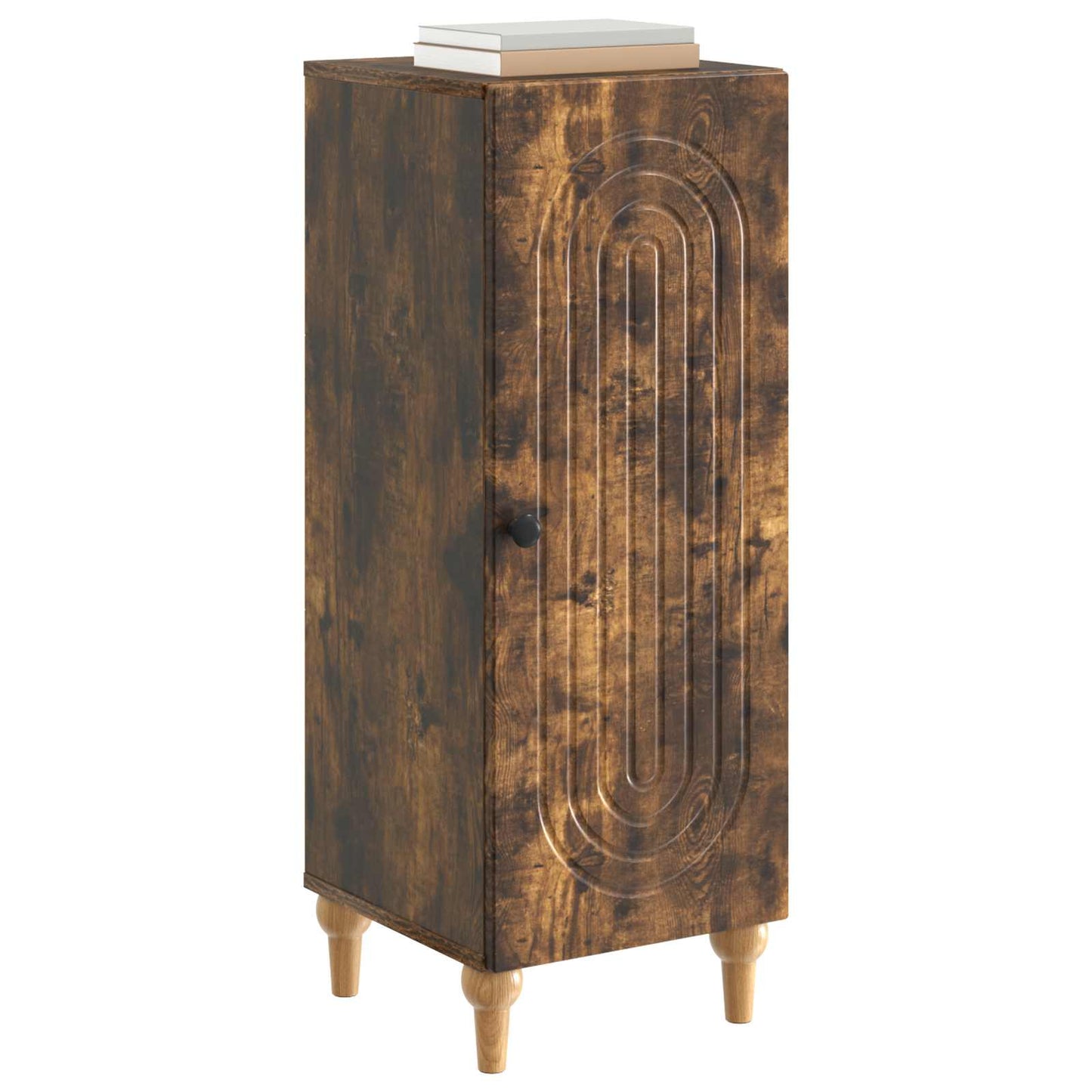 vidaXL Sideboard Smoked Oak 33 x 34.5 x 90 cm Engineered Wood