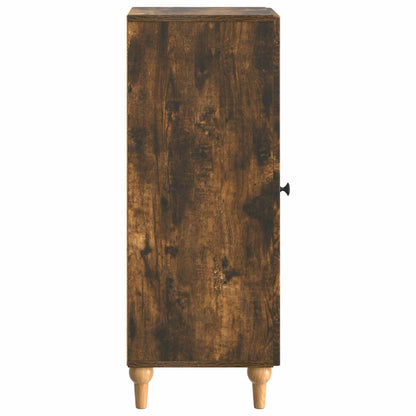 vidaXL Sideboard Smoked Oak 33 x 34.5 x 90 cm Engineered Wood