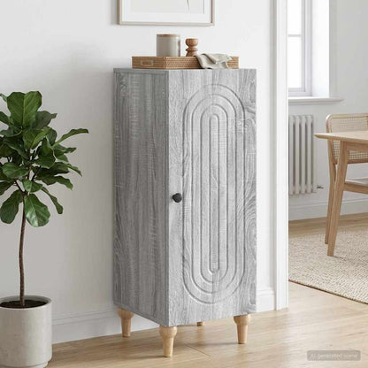 vidaXL Sideboard Grey Sonoma 33 x 34.5 x 90 cm Engineered Wood