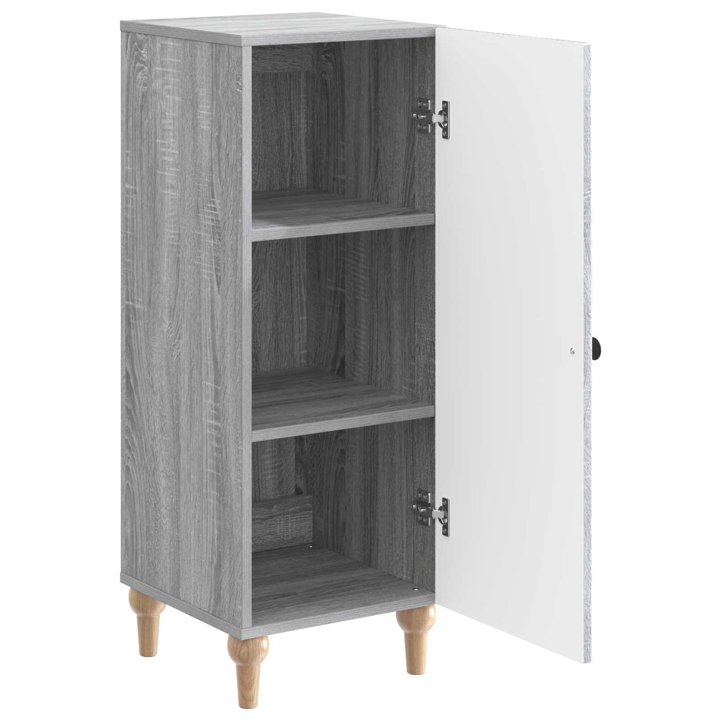 vidaXL Sideboard Grey Sonoma 33 x 34.5 x 90 cm Engineered Wood