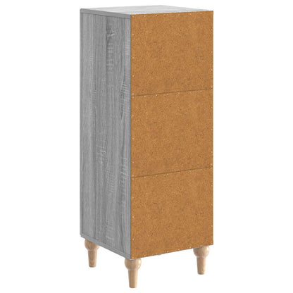 vidaXL Sideboard Grey Sonoma 33 x 34.5 x 90 cm Engineered Wood