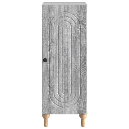 vidaXL Sideboard Grey Sonoma 33 x 34.5 x 90 cm Engineered Wood