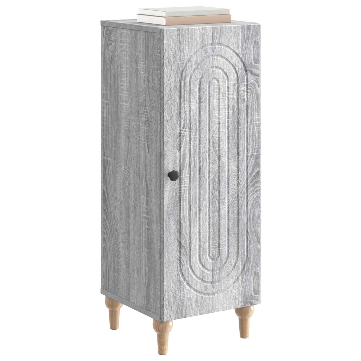 vidaXL Sideboard Grey Sonoma 33 x 34.5 x 90 cm Engineered Wood