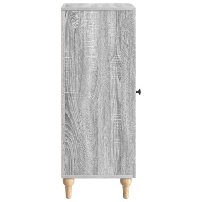 vidaXL Sideboard Grey Sonoma 33 x 34.5 x 90 cm Engineered Wood
