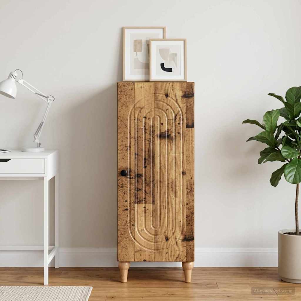 vidaXL Sideboard Old Wood 33 x 34.5 x 90 cm Engineered Wood