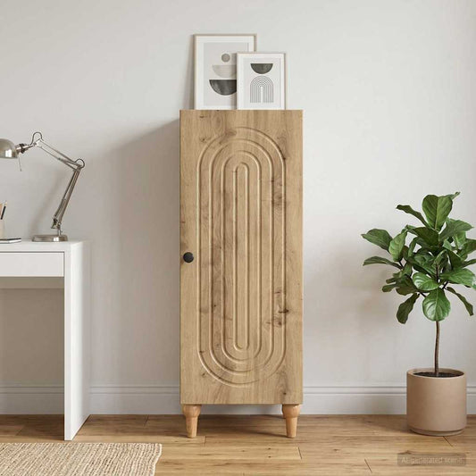 vidaXL Sideboard Artisan Oak 33 x 34.5 x 90 cm Engineered Wood
