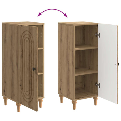 vidaXL Sideboard Artisan Oak 33 x 34.5 x 90 cm Engineered Wood