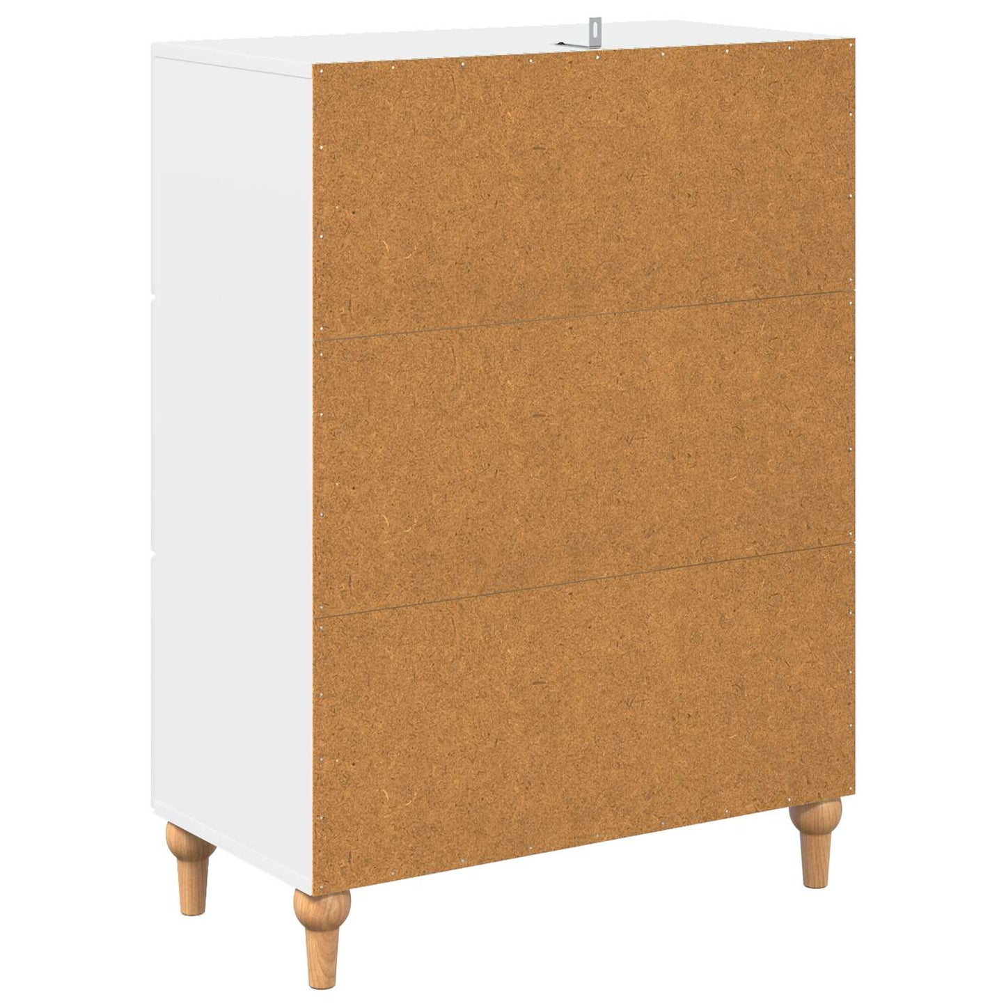 vidaXL Drawer Cabinet White 66 x 34.5 x 90 cm Engineered Wood