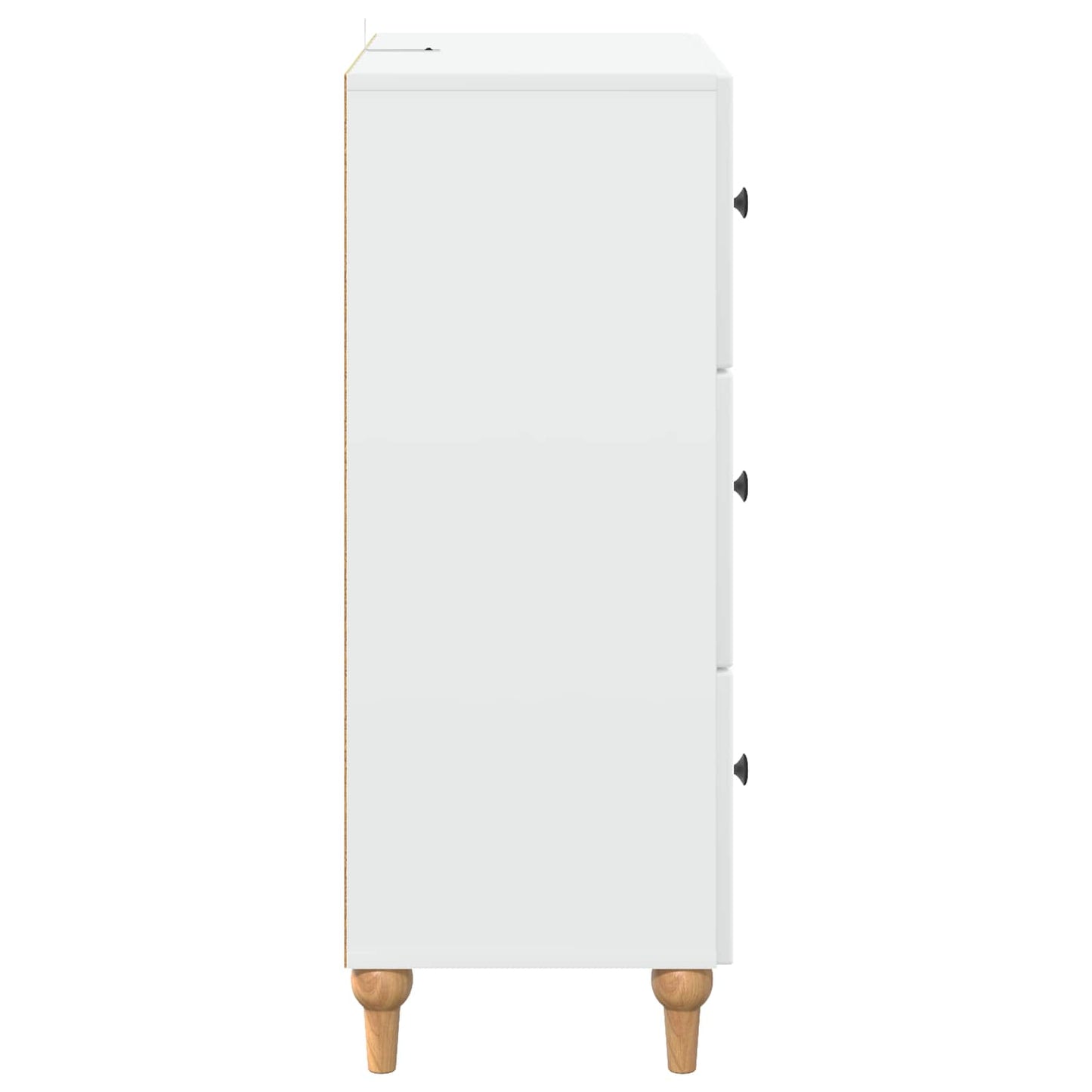 vidaXL Drawer Cabinet White 66 x 34.5 x 90 cm Engineered Wood