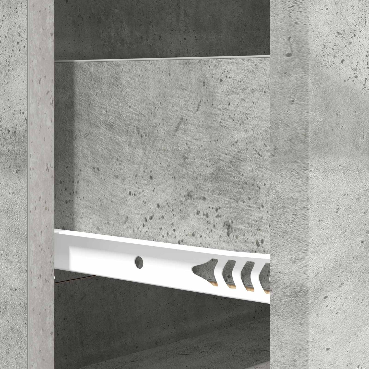vidaXL Drawer Cabinet Concrete Grey 66 x 34.5 x 90 cm Engineered Wood