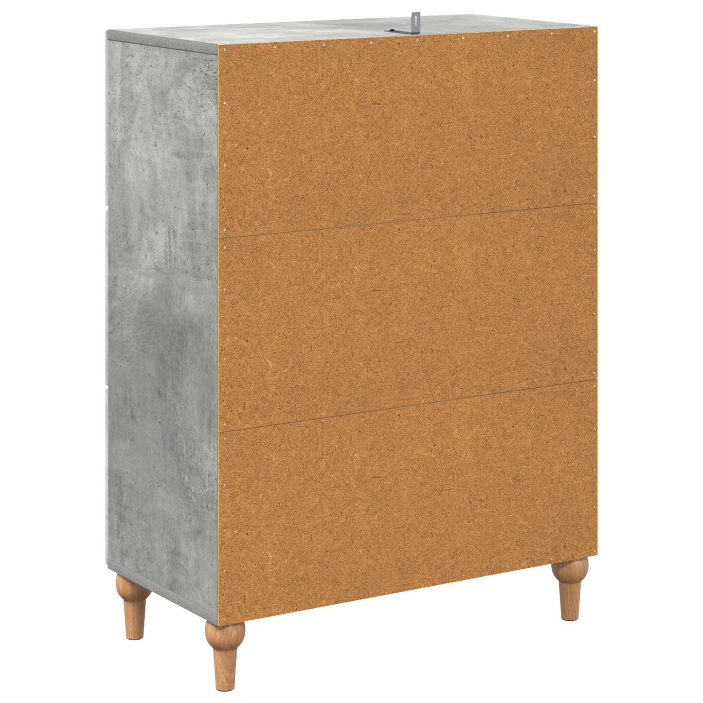 vidaXL Drawer Cabinet Concrete Grey 66 x 34.5 x 90 cm Engineered Wood