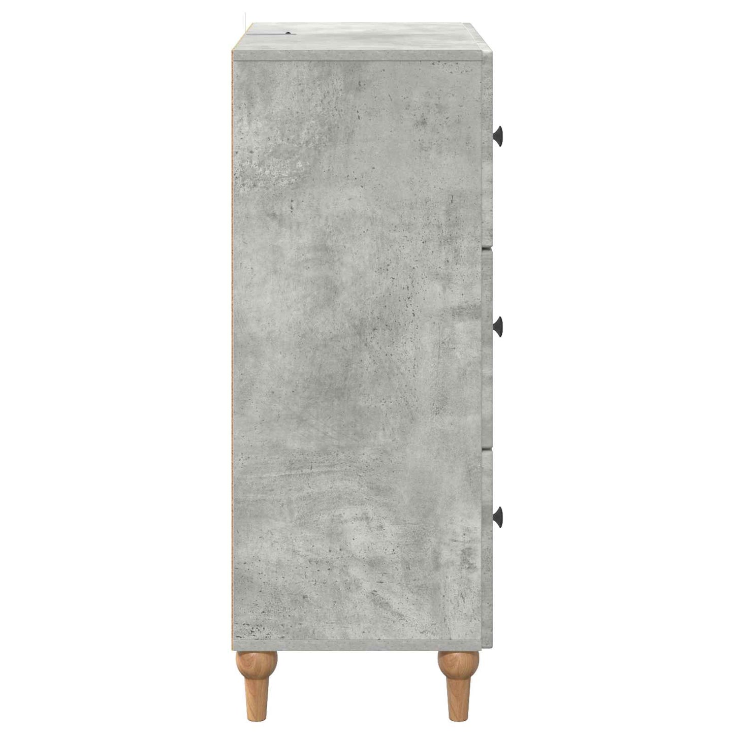 vidaXL Drawer Cabinet Concrete Grey 66 x 34.5 x 90 cm Engineered Wood