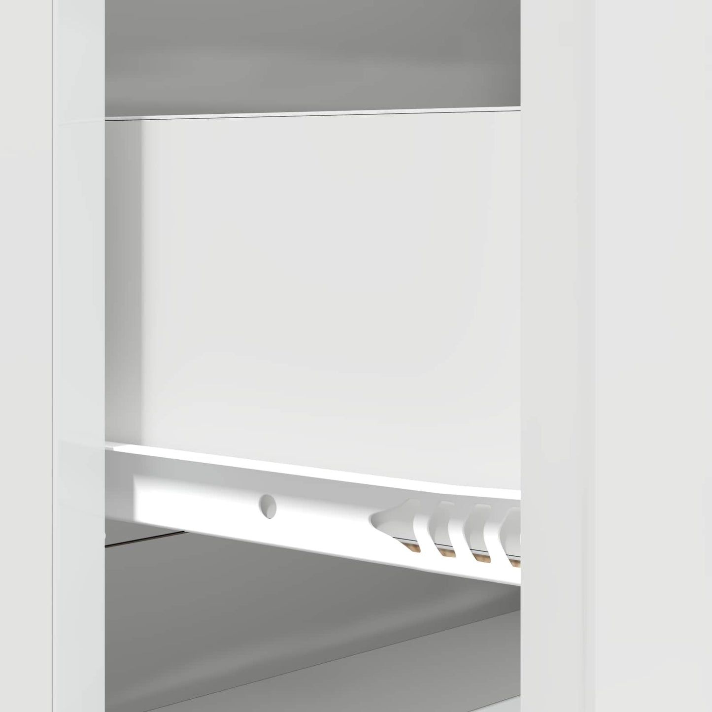 vidaXL Drawer Cabinet High Gloss White 66 x 34.5 x 90 cm