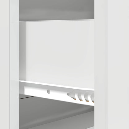 vidaXL Drawer Cabinet High Gloss White 66 x 34.5 x 90 cm