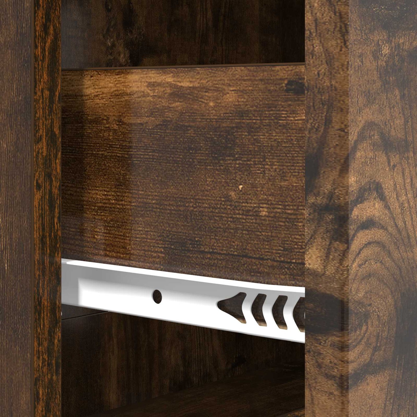 vidaXL Drawer Cabinet Smoked Oak 66 x 34.5 x 90 cm Engineered Wood