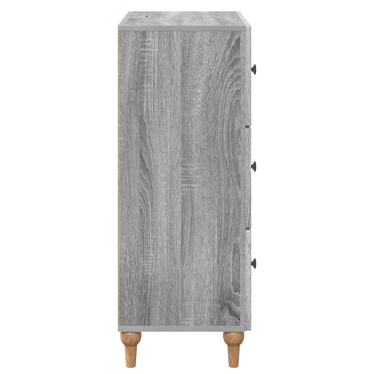 vidaXL Drawer Cabinet Grey Sonoma 66 x 34.5 x 90 cm Engineered Wood