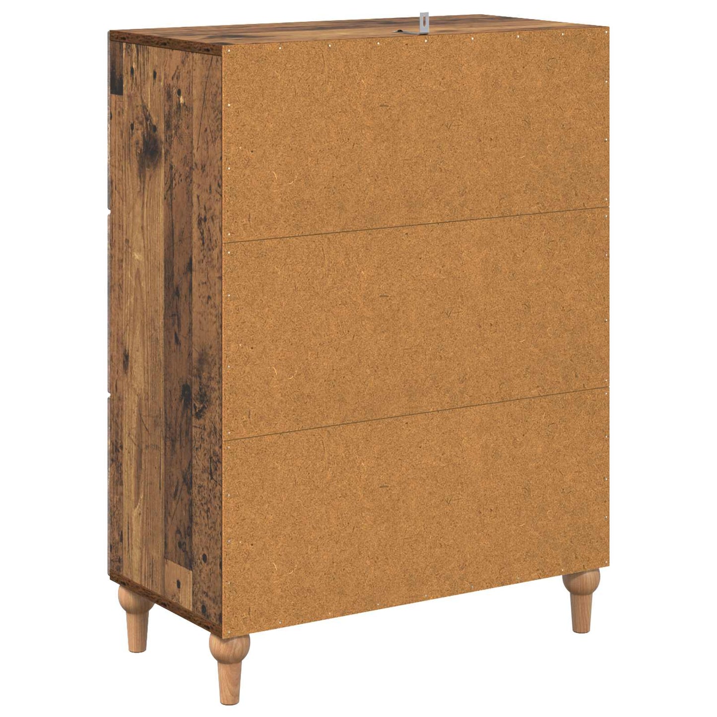 vidaXL Drawer Cabinet Old Wood 66 x 34.5 x 90 cm Engineered Wood