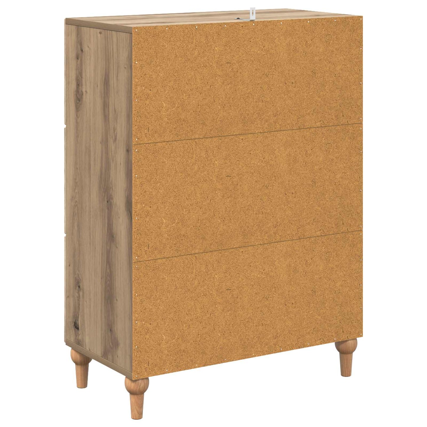 vidaXL Drawer Cabinet 66 x 34.5 x 90 cm Engineered Wood Artisan Oak