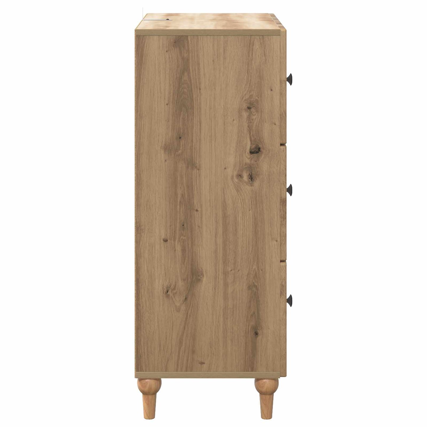 vidaXL Drawer Cabinet 66 x 34.5 x 90 cm Engineered Wood Artisan Oak