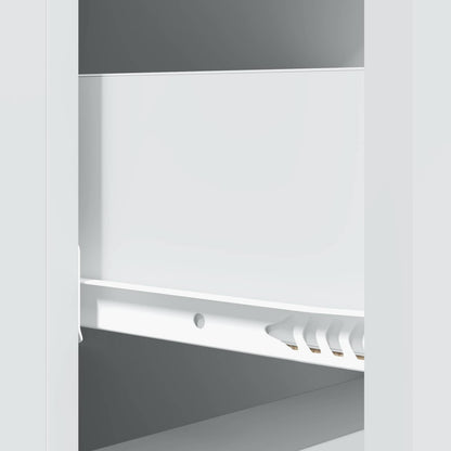 vidaXL Drawer Cabinet White 33 x 34.5 x 90 cm Engineered Wood