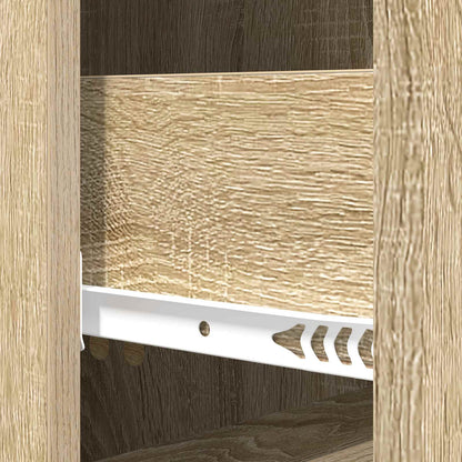 vidaXL Drawer Cabinet Sonoma Oak 33 x 34.5 x 90 cm Engineered Wood