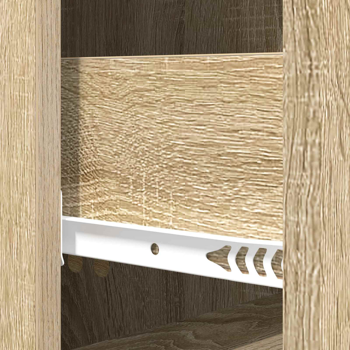vidaXL Drawer Cabinet 33 x 34.5 x 90 cm Engineered Wood Sonoma Oak