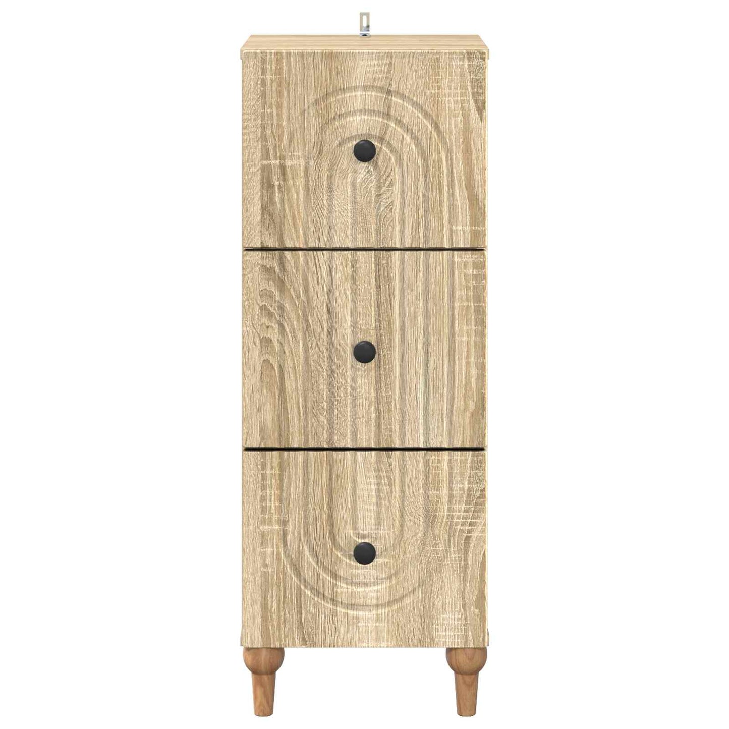 vidaXL Drawer Cabinet Sonoma Oak 33 x 34.5 x 90 cm Engineered Wood