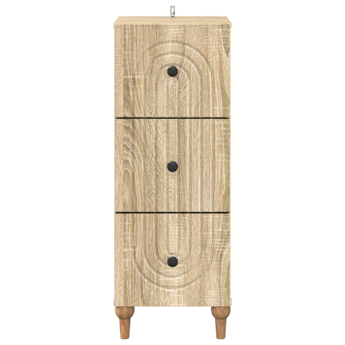 vidaXL Drawer Cabinet 33 x 34.5 x 90 cm Engineered Wood Sonoma Oak