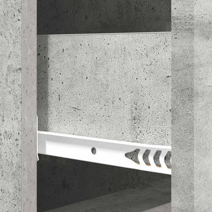 vidaXL Drawer Cabinet Concrete Grey 33 x 34.5 x 90 cm Engineered Wood