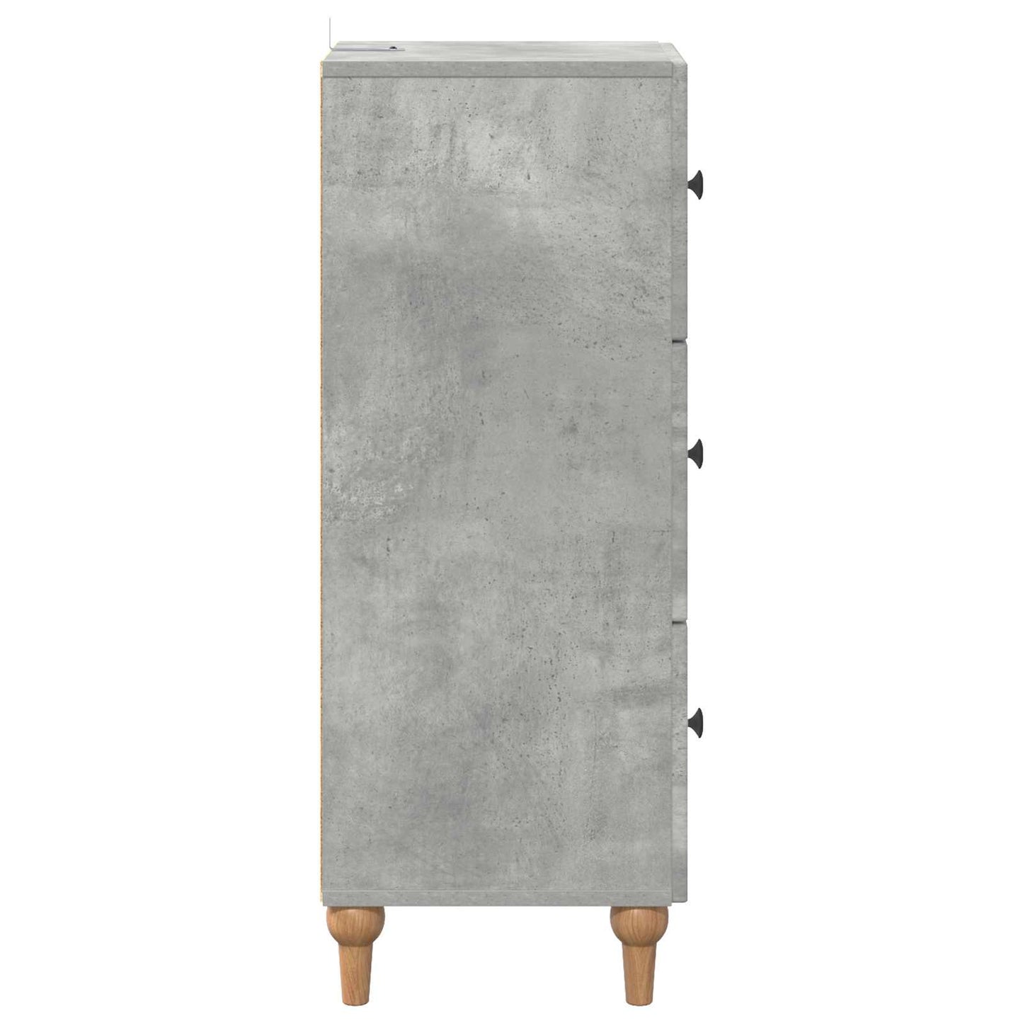 vidaXL Drawer Cabinet Concrete Grey 33 x 34.5 x 90 cm Engineered Wood