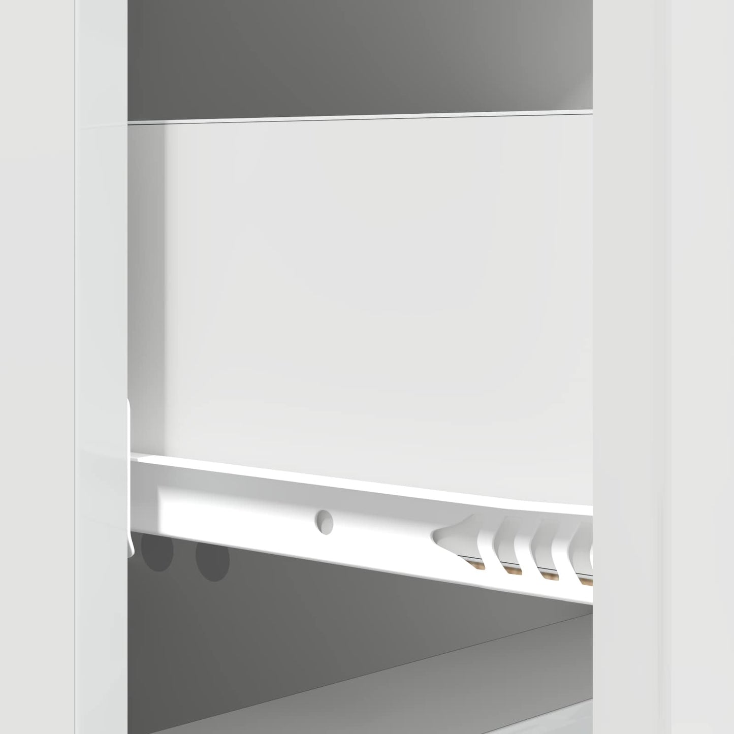 vidaXL Drawer Cabinet High Gloss White 33 x 34.5 x 90 cm