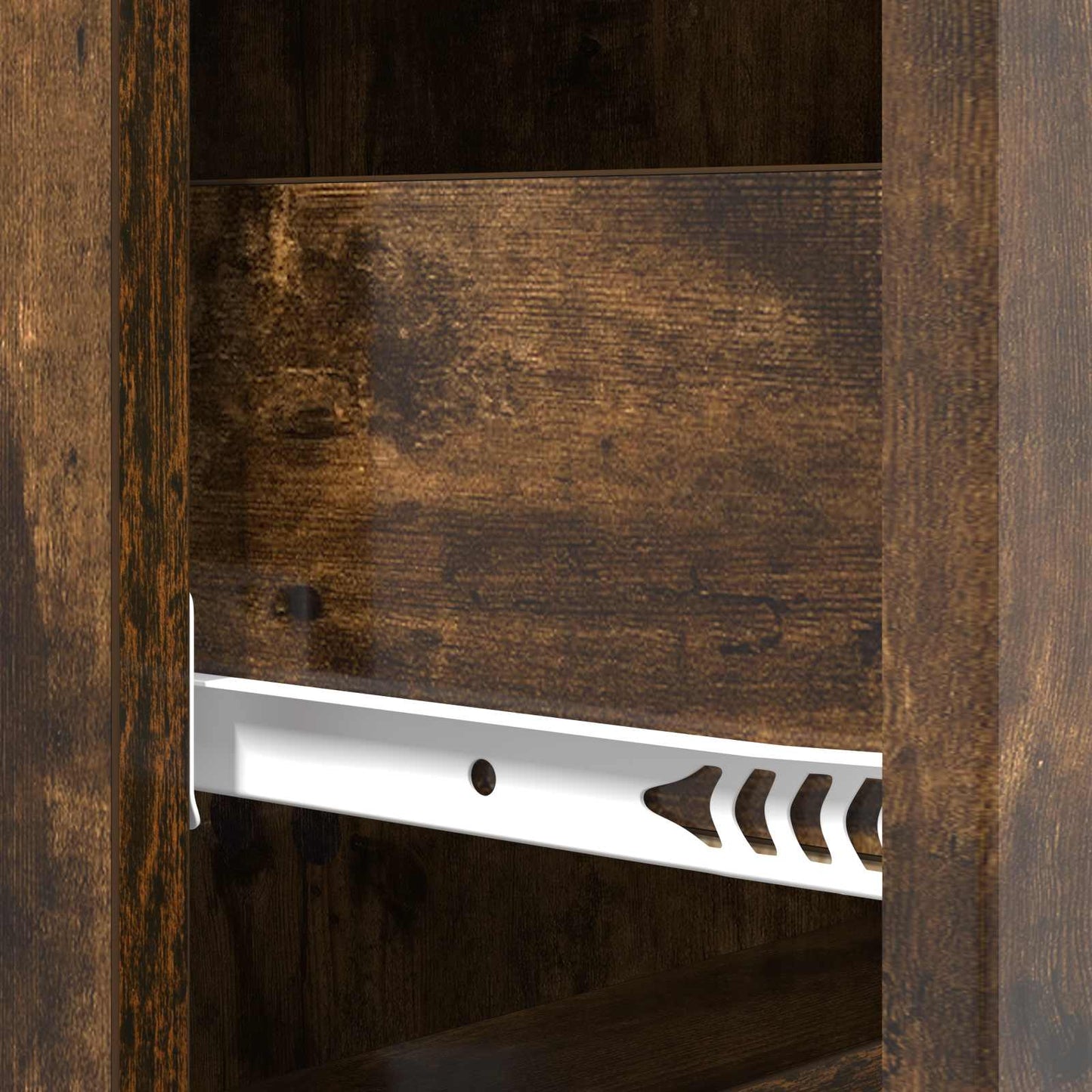 vidaXL Drawer Cabinet Smoked Oak 33 x 34.5 x 90 cm Engineered Wood