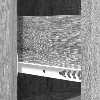 vidaXL Drawer Cabinet Grey Sonoma 33 x 34.5 x 90 cm Engineered Wood