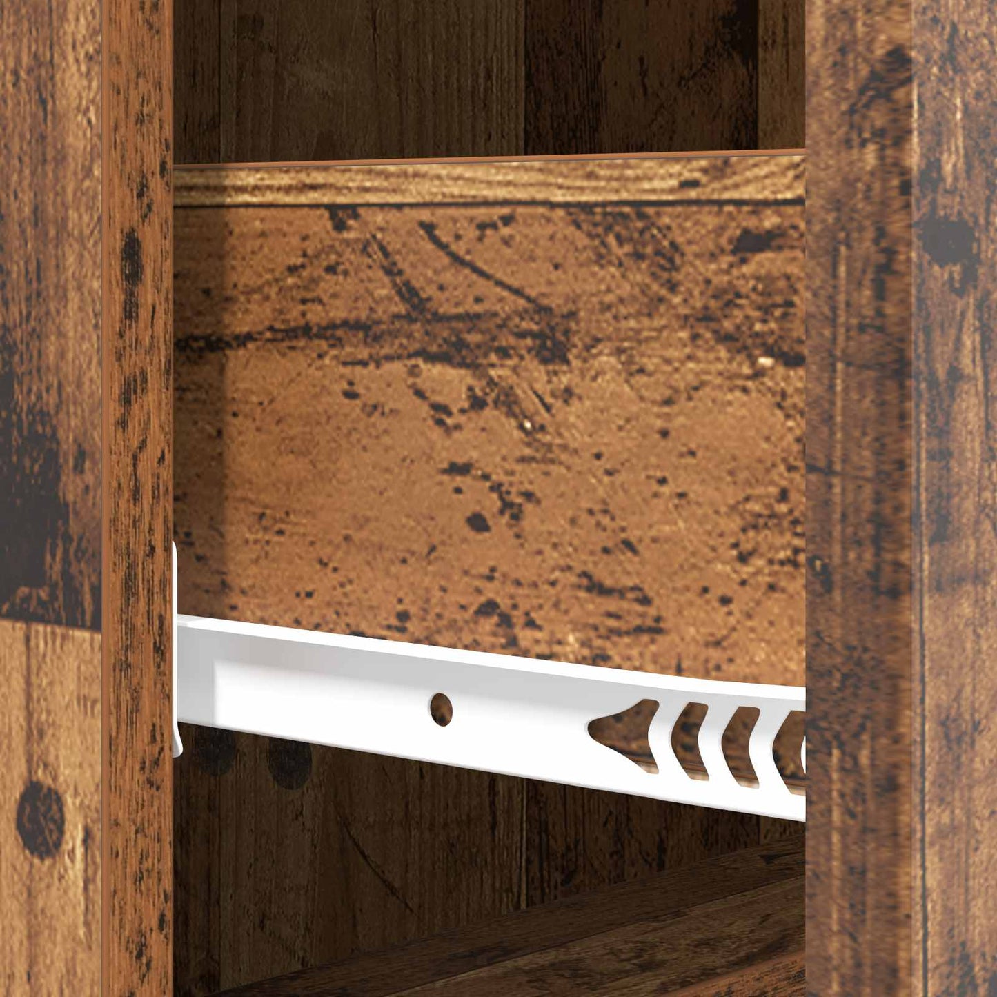 vidaXL Drawer Cabinet Old Wood 33 x 34.5 x 90 cm Engineered Wood