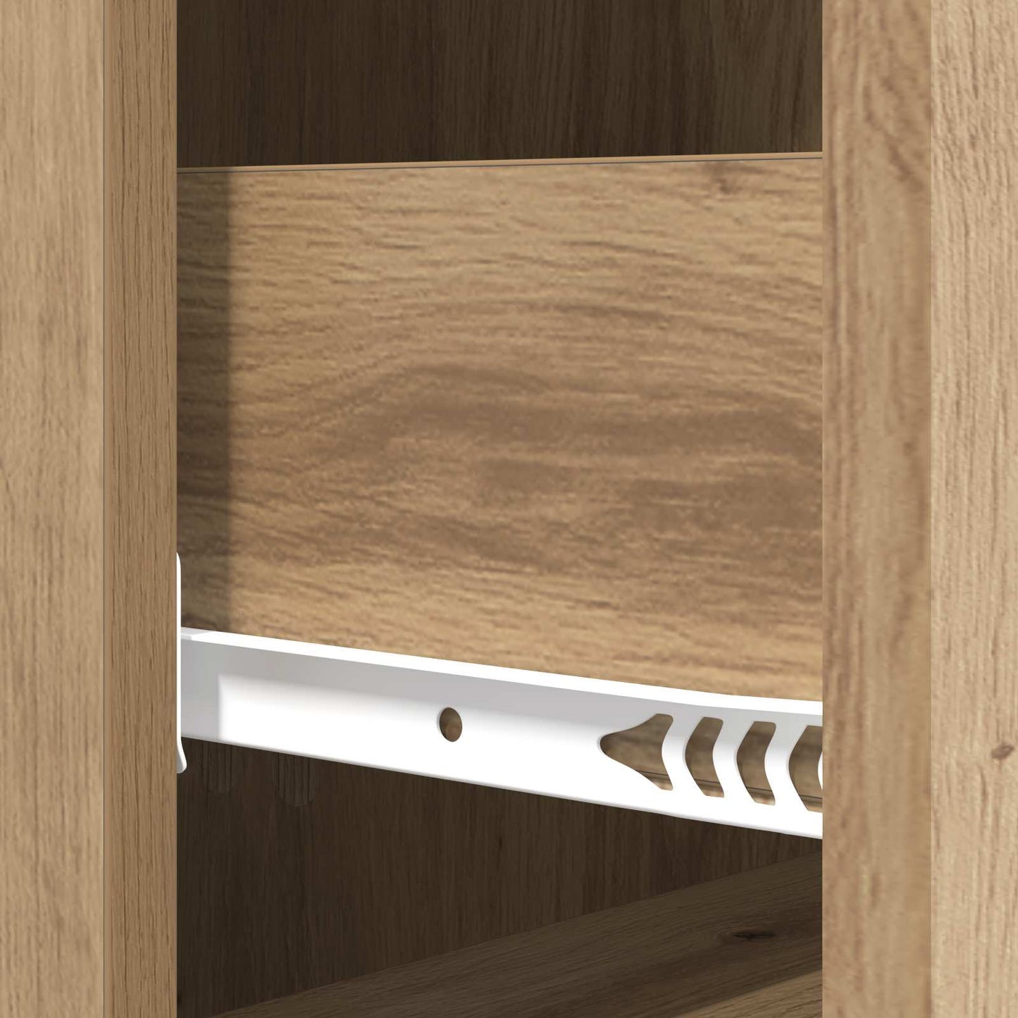 vidaXL Drawer Cabinet 33 x 34.5 x 90 cm Engineered Wood Artisan Oak
