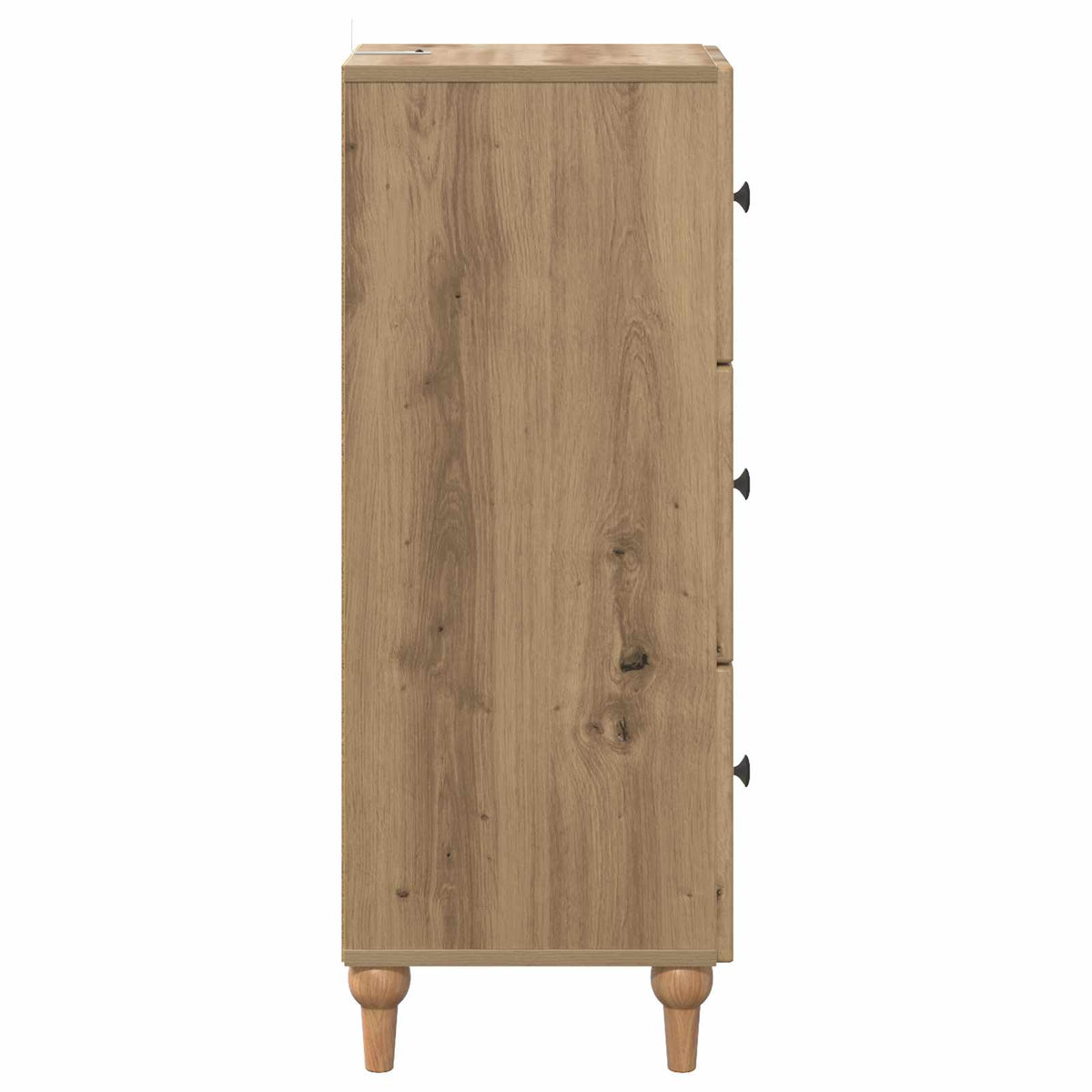 vidaXL Drawer Cabinet 33 x 34.5 x 90 cm Engineered Wood Artisan Oak