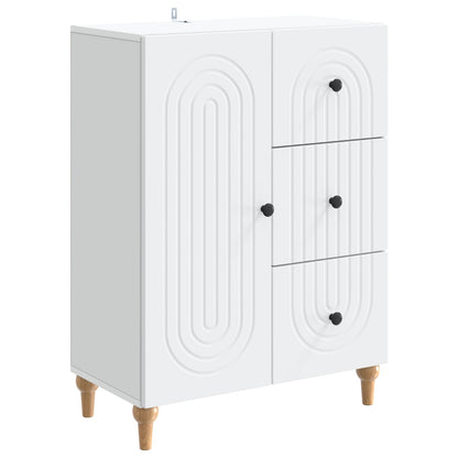 vidaXL Sideboard with Drawer White 66 x 34.5 x 90 cm Engineered Wood