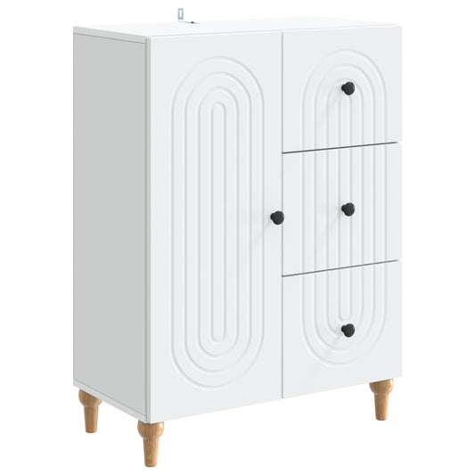 vidaXL Sideboard White 66 x 34.5 x 90 cm Engineered Wood