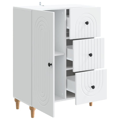 vidaXL Sideboard with Drawer White 66 x 34.5 x 90 cm Engineered Wood