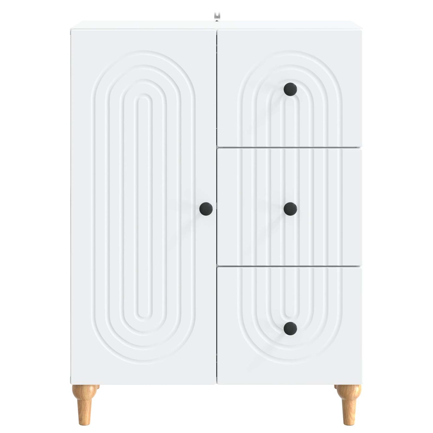 vidaXL Sideboard with Drawer White 66 x 34.5 x 90 cm Engineered Wood