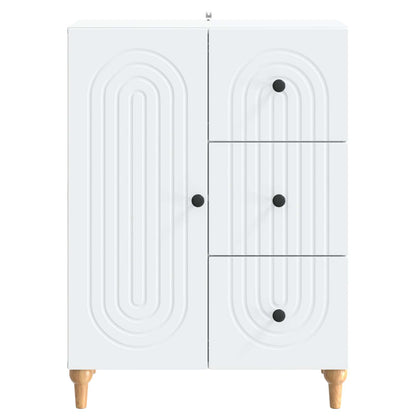 vidaXL Sideboard with Drawer White 66 x 34.5 x 90 cm Engineered Wood