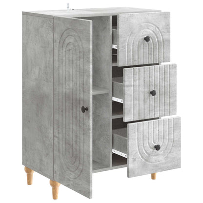 vidaXL Sideboard Concrete Grey 66 x 34.5 x 90 cm Engineered Wood