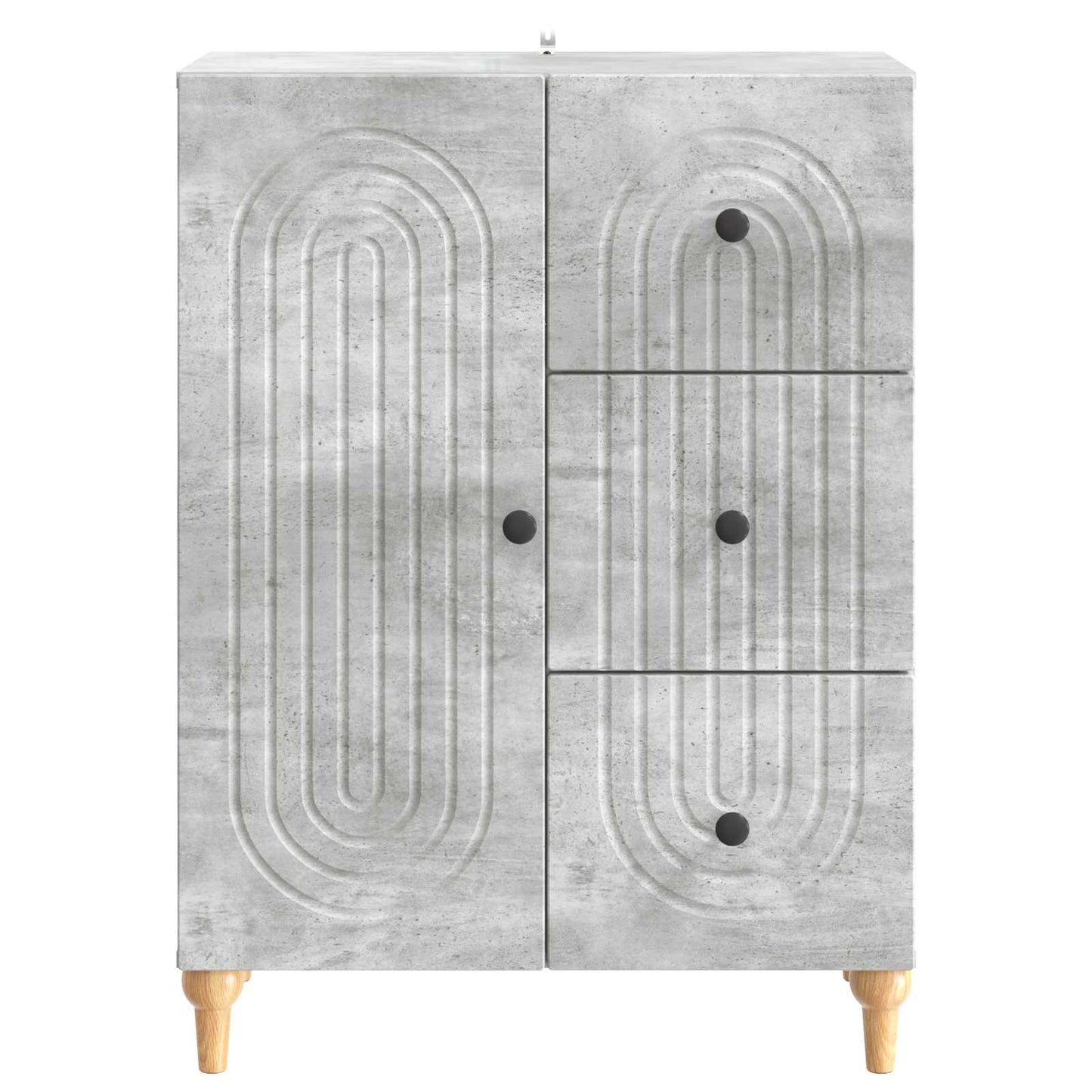 vidaXL Sideboard Concrete Grey 66 x 34.5 x 90 cm Engineered Wood