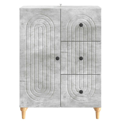 vidaXL Sideboard Concrete Grey 66 x 34.5 x 90 cm Engineered Wood