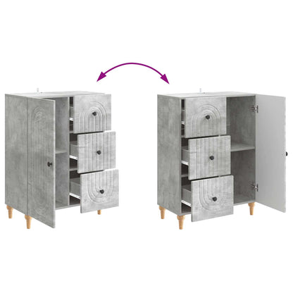 vidaXL Sideboard Concrete Grey 66 x 34.5 x 90 cm Engineered Wood
